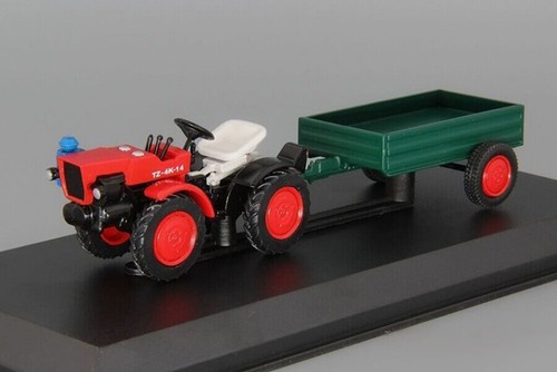 TZ-4K-14 Mini Tractor Farm With Trailer Vehicle 1970 Year 1:43 Scale HACHETTE - 第 8/12 張圖片