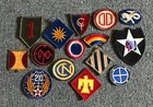 Vintage WW2 Era Lot of 15 Military Patches From Estate