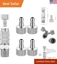 Airbrush Quick Disconnect Coupler Kit - 1/8" Male and Female Connectors Included