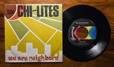 7'' CHI-LITES We are neighbors/What (Brunswick 71 ITALIEN) Unikat CVR Soul Funk VG+