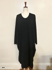 WORKING OVERTIME Black Textured Knit Dress 
