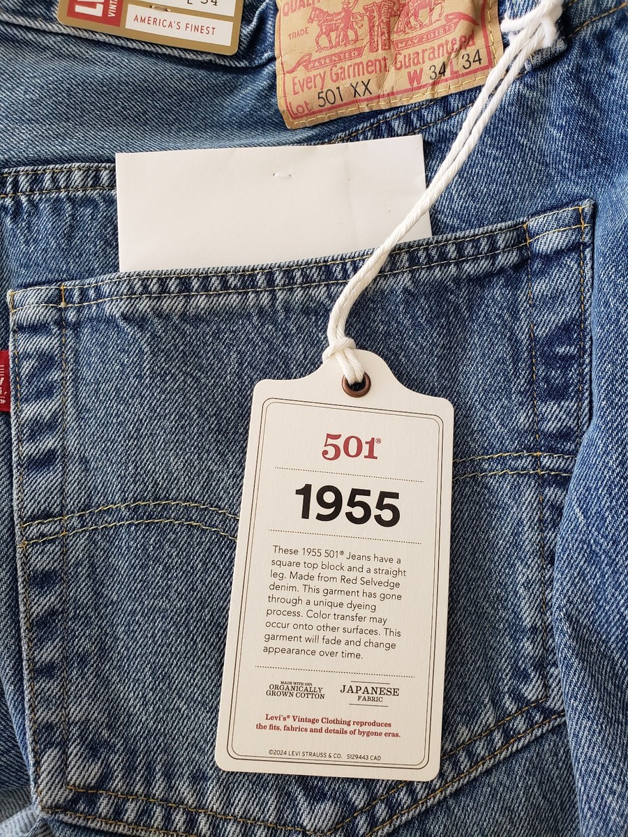 LVC 501XX 1955年復刻版 w38×l34 LEVI'S 1955 LVC 501 xx Vintage Clothing JAPANESE Red