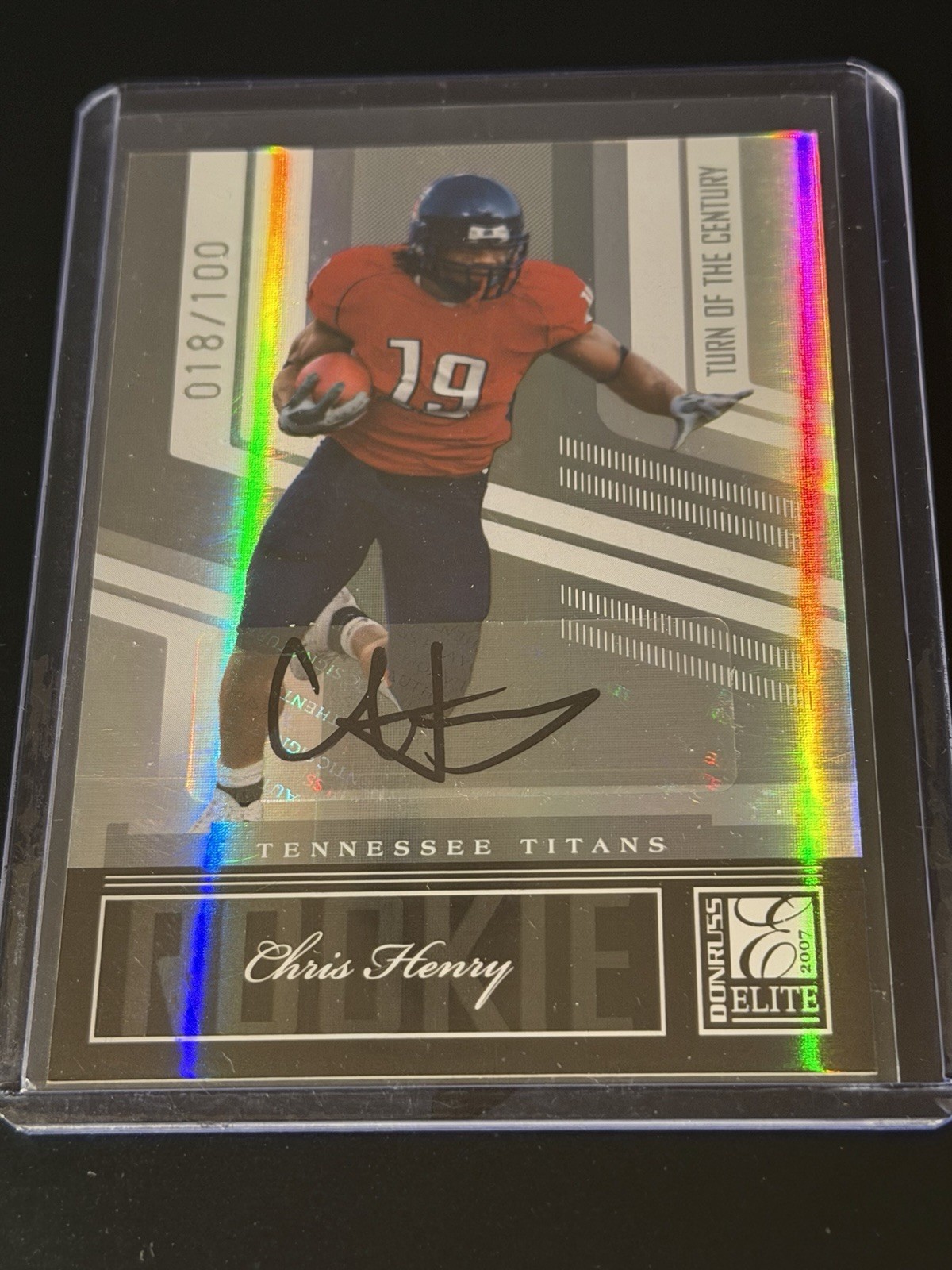 Chris Henry Donruss Elite #121 Autograph
