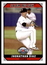 2019 Jhonathan Diaz Choice Minor League Rookie Card RC Salem Red Sox