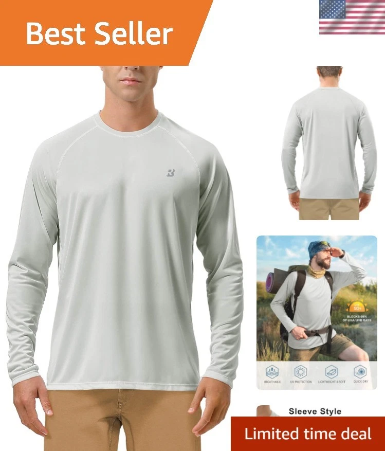 Mens UPF 50+ UV Sun Protection Shirts Outdoor Long SPF Rash Guard for Hiking ...
Opens in a new wind