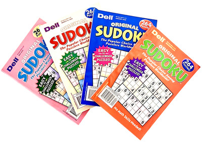 NEW Lot of 4 Penny Press Dell Sudoku Easy Special Original  Puzzle Books