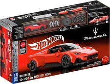 Kit de construcción Hot Wheels 1/32 Maserati MC20, 250 piezas incluye mini coche 1/64