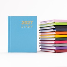 2027 Diary Pocket Size Week to View Jan-Dec Diaries Full Year Hardback Planner