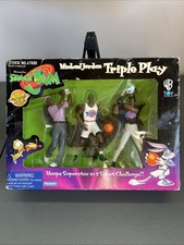 Space Jam Michael Jordan Triple Play Figure Set Playmates 1996 Sealed NIP