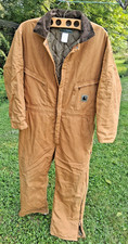 Vtg Berne Workwear Mens Duck Canvas Insulated Coveralls Size X-Large Short