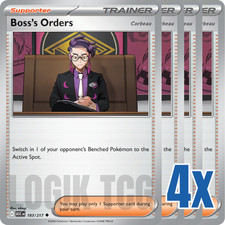 4x Bosss Orders 183217 X4 - Ascended Heroes - Pokemon Tcg - Playset 4x Bosss Orders 183217 X4 - Ascended Heroes - Pokemon Tcg - Playset