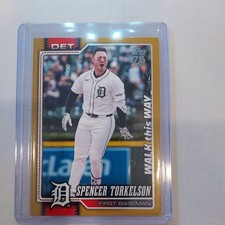 SPENCER TORKELON 2026 Topps Series 1 Walk this Way Gold /50 Detroit Tigers #23