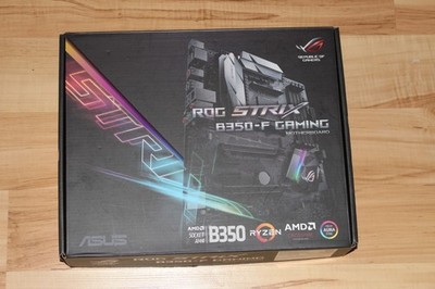 ASUS Strix B350-F Gaming Sockel AM4 Mainbord mit ATX-Blende Gebraucht