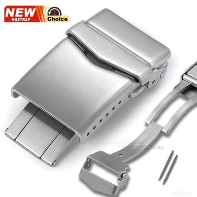 316L Solid Folding Watch Clasp18 20 22mm Stainless Steel Watch Band Buckle
