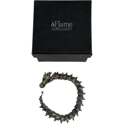 Flammenschmuck Wikinger Drachen Armband Unisex 7,5'' lang Fantasy mythisch verpackt