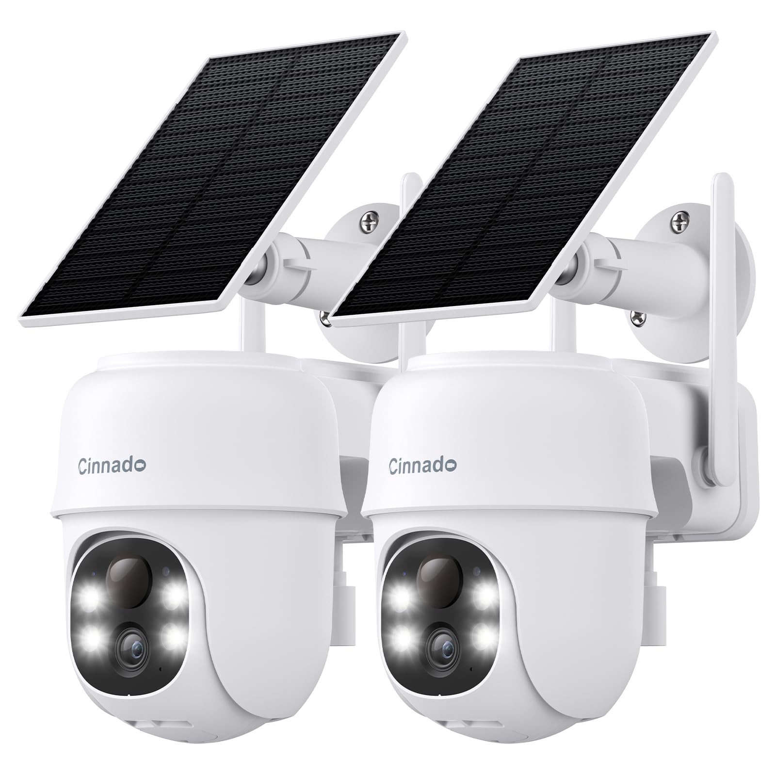 2K Solar Wireless Outdoor Security Camera with 2.4G WiFi and Battery Power