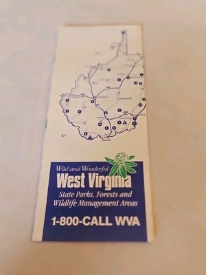 2002, West Virginia Map Of State Parks, Forests & Wildlife Management Areas