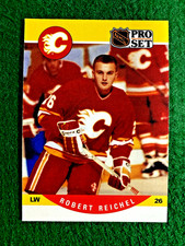 🏒 1990 Pro Set #595 RC Robert Reichel Calgary Flames NHL 🏒