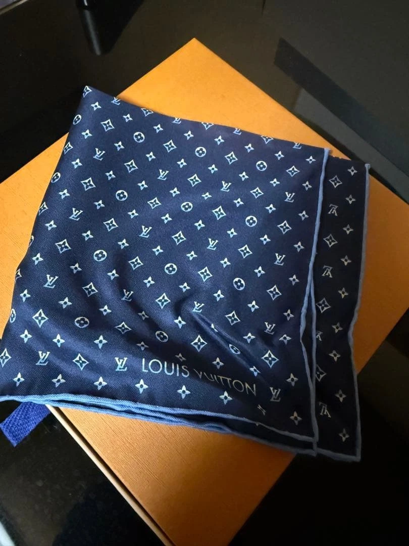 Louis Vuitton LV Dual Pocket Square M79555 Men s Scarf | eBay
