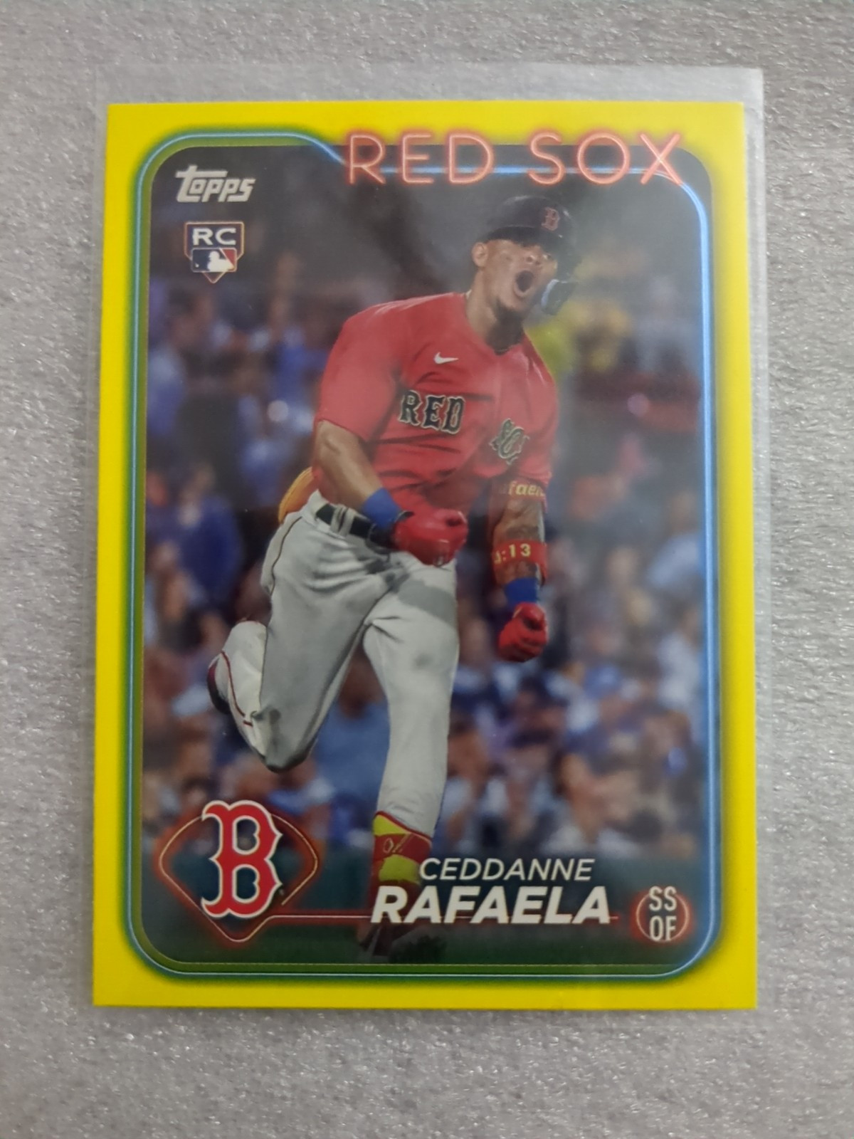 Ceddanne Rafaela 2024 Topps Yellow Border Rookie Card RC #313 Boston Red Sox