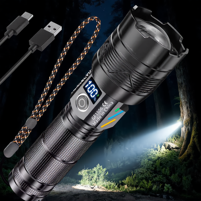 Super Bright LED Flashlight Rechargeable Waterproof Zoomable Torch 26650  Battery | eBay
