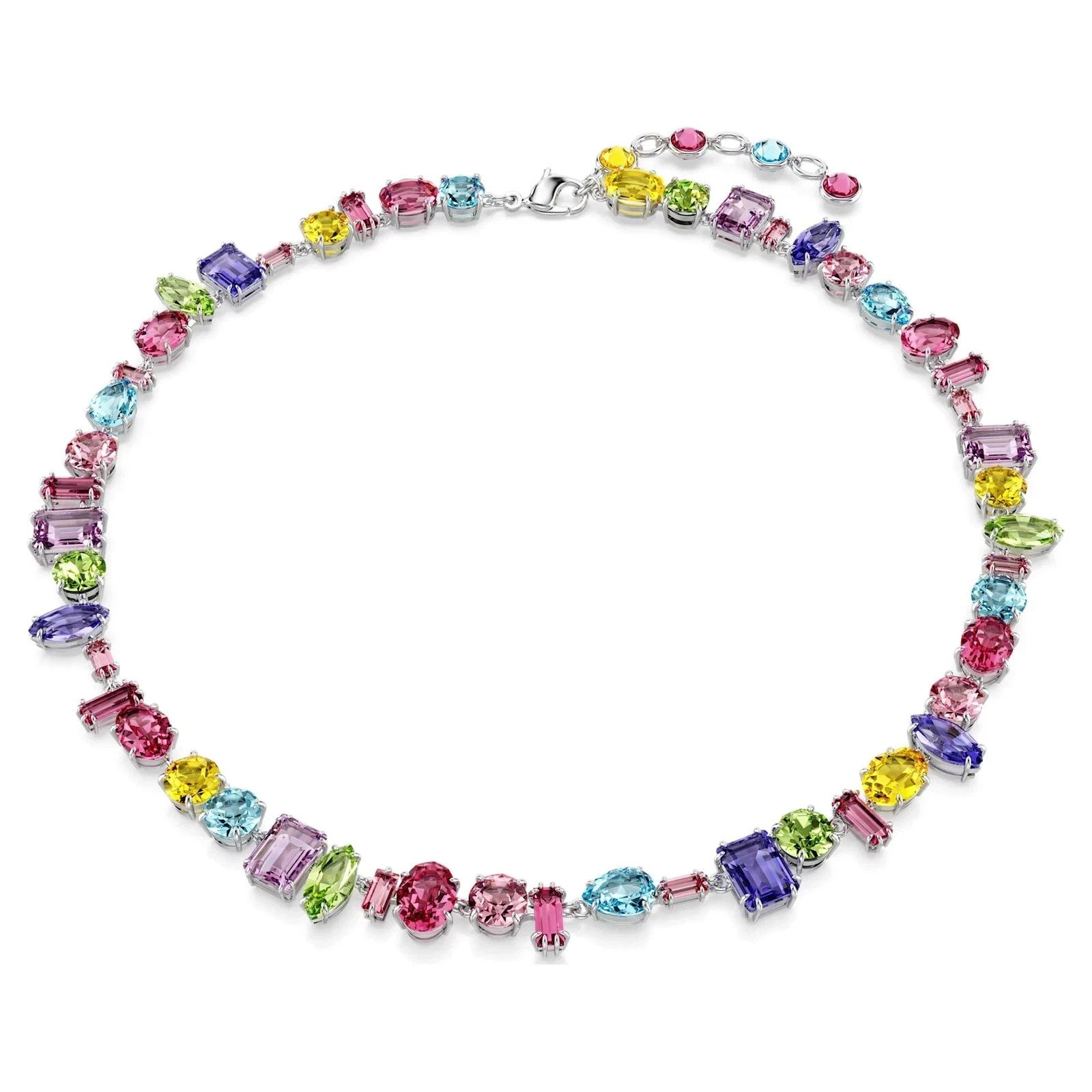 SWAROVSKI Gema bracelet Mixed cuts, Multicolored, Rhodium plated