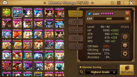 Summoners War Global 3LD5:🔥 PONTOS, DARK MEGUMI, DARK PUDDING **TOP  PVP **🔥