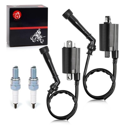 Suzuki Intruder 800 750 VS800 VS Ignition Coil Pack L R Spark Plug Cap Set