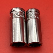 Snap On 1/4" Drive 6PT Flank Drive Xtra Semi-Deep Socket 9mm & 10mm