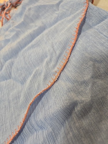 GB Mini Dress Sundress Sz L *Medium Fit Light Blue Tie Straps Lightweight Summer - 第 5/10 張圖片