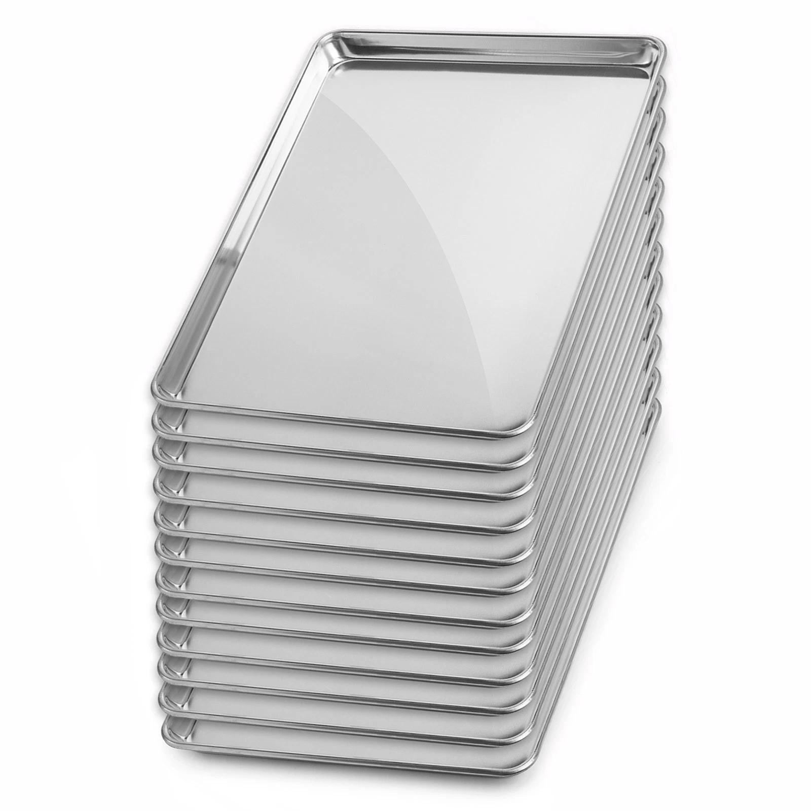 13" x 18" Commercial Grade Aluminum Full Sheet Pan Cookie Baking - 12 Pans
Opens in a new window or