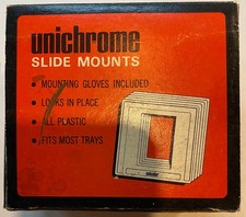 UNICHROME Plastic Slide Mounts Unused Partial Box Of 78 Made in Germany