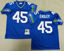 Vintage Kenny Easley #45 Seahawks Throwback Royal Stitched Jersey