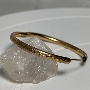 Vintage 10K Gold Filled Carl Art Child Bangle Bracelet 19E