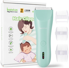 Baby Hair Clippers, Quiet & Dual-Mode Hair Cutting for 0-12, Waterproof Recharge