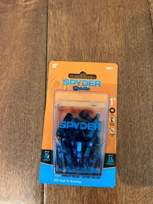 Spyder 19073 Mach Blue T25 Torx 1'' Impact Driver Bit kit 25 Piece