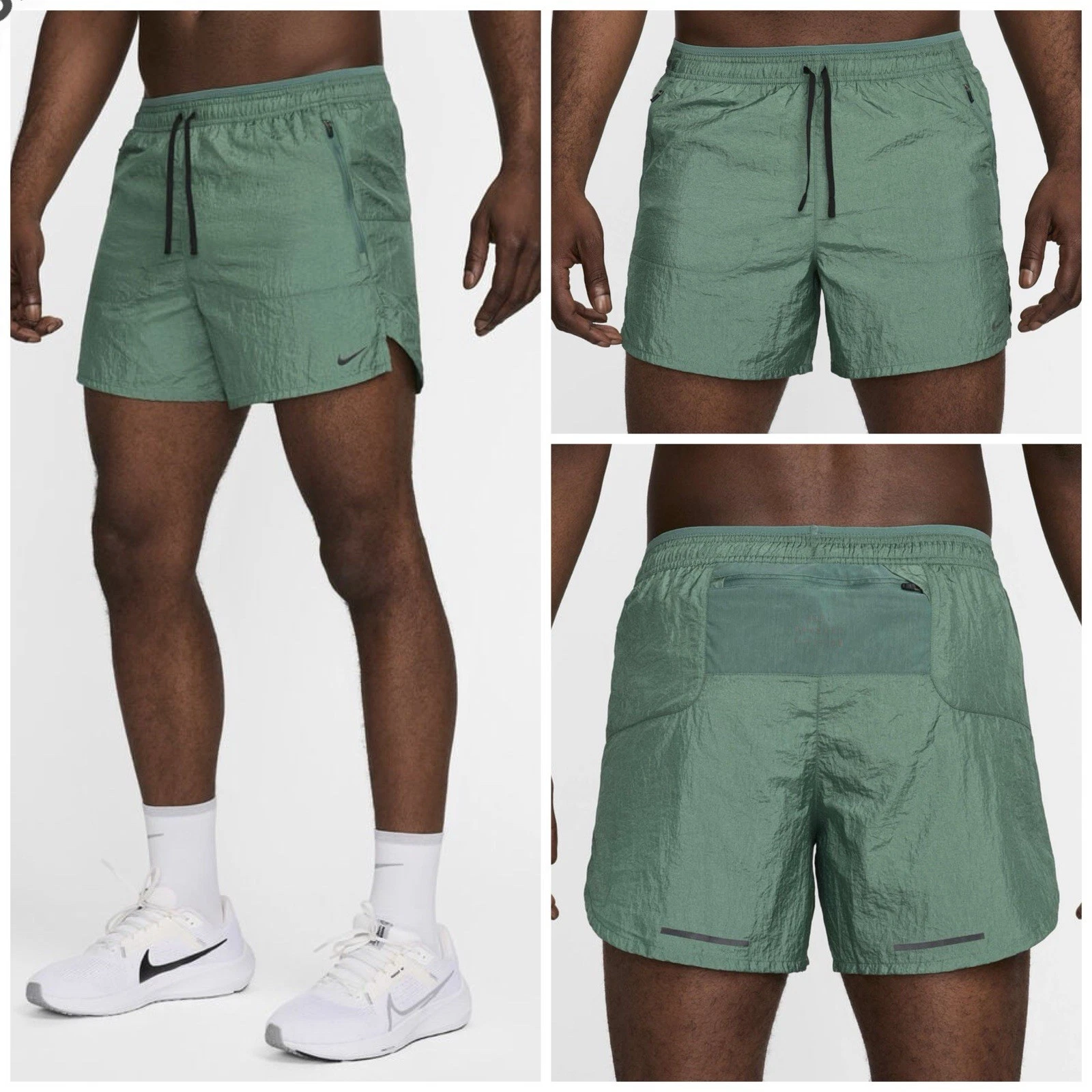 Nike Stride Dri-FIT Running Division 5'' Shorts Sz XXL Men's Green FN3391-361