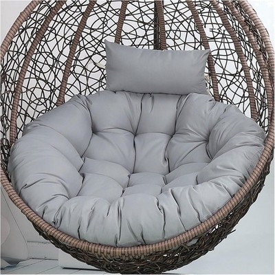 Kissen Hängesessel Outdoor Sitzkissen Polster Ersatz Grau 90cm