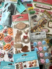 LOT #341 - 60+ pkgs BIG LOT STICKERS JOLEE'S LITTLE BIRDIE STICKO & MORE RARE