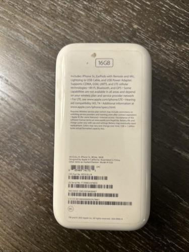 Apple iPhone 5c GSM Unlocked White 16GB model With Original Box - Picture 5 of 8