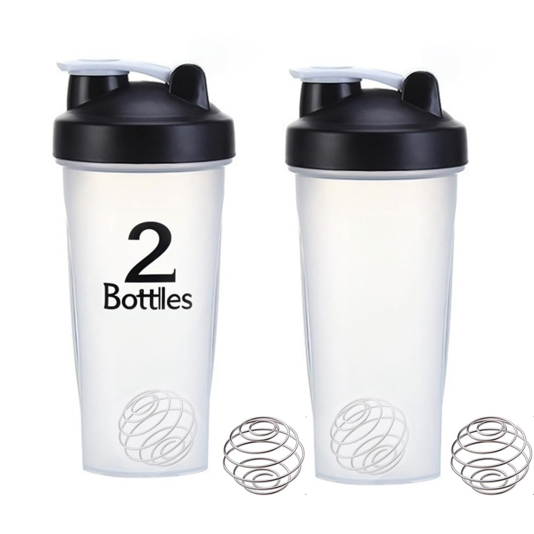 Protein Mixer Cups With Stainless Steel Whisk Ball