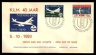 Mayfairstamps Netherlands FDC 1959 Airplane KLM Combo First Day Cover aax_81763