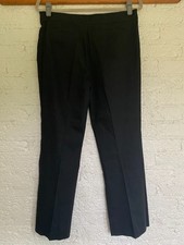 Elie Tahari Woman's 10 Black Linen Viscose Rayon Dress Pants Trousers Slacks