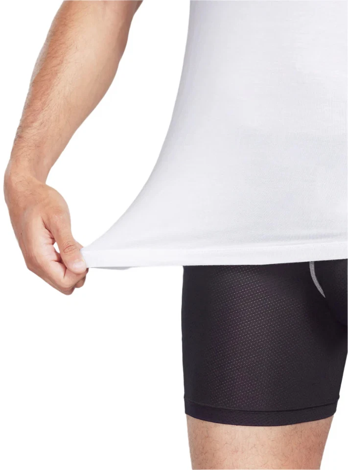 Paquete de 5 camisetas sin mangas David Archy de bambú que absorben la humedad para hombre Foto 3 de 4