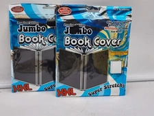 2 XXL Jumbo Book Cover (Both Black) Super Stretchy by It's Academic (New/Sealed)