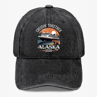 Alaska Cruise 2026 Family Vacation Cruisin Together Alaska Hat Baseball Cap