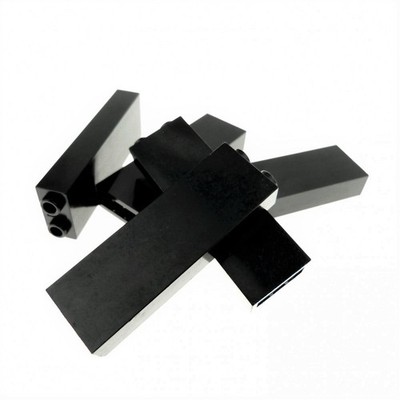 5x Lego Stütze B-Ware abgenutzt 1x2x5 schwarz Stein Säule Pfeiler Star Wars 2454