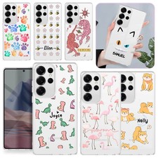 Cute Animal Pattern Cover Custom Soft Case For Samsung Galaxy S25 S24 FE A16 A35