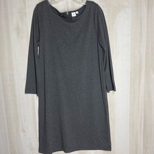 GAP gray long sleeve sheath dress, size large tall