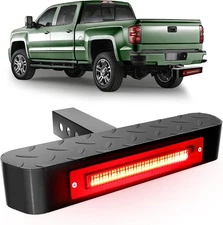 Hitch Step for 2” Receiver with Light 108 LED Brake Lighting(6 Mode) Steel